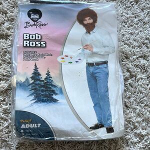 New Bob Ross Adult Costume Spirit Halloween Size Sm/Md